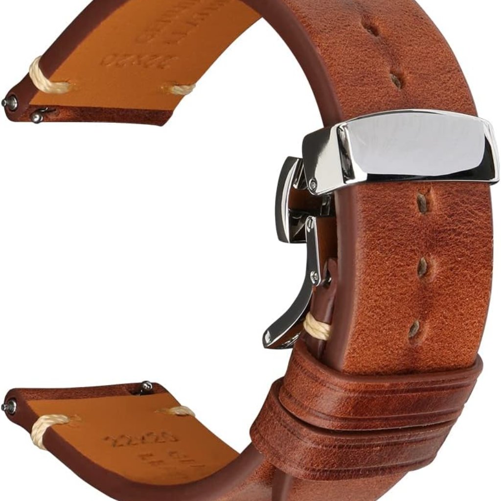 Quick Release Watch Band, Top Grain Leather Watch Straps, Italian Calfskin Watch